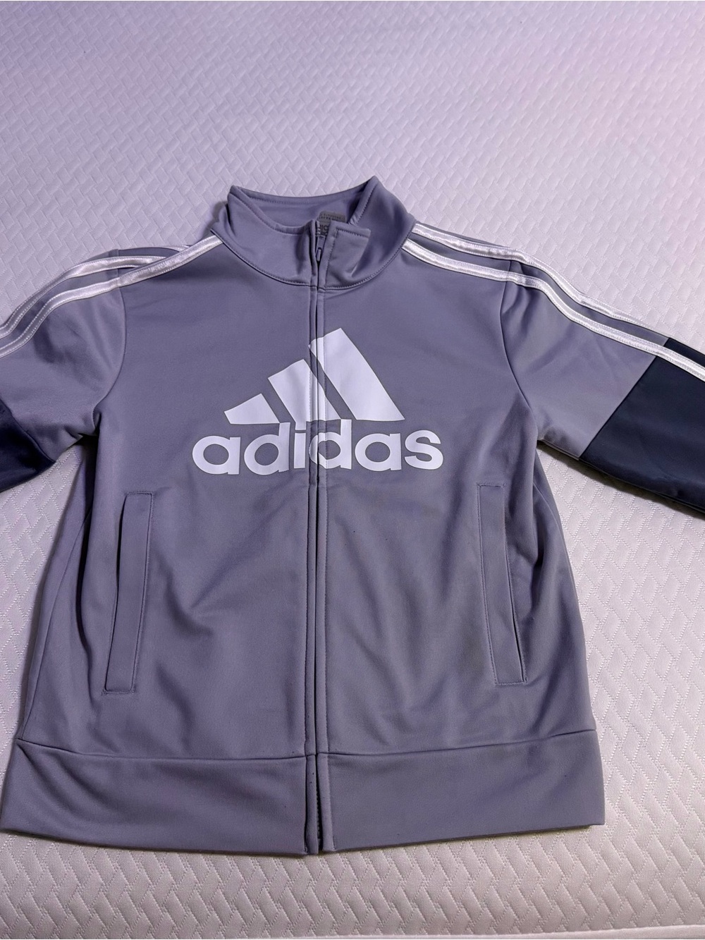 adidas Kids Size 8 Track Jacket Full Zip Colorblock Athletic